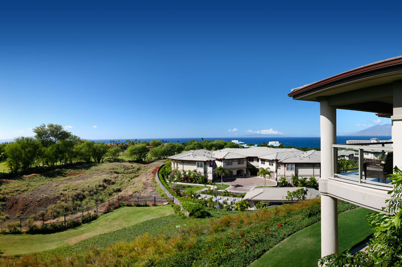 Ocean views overlooking mature trees and Ho'olei grounds