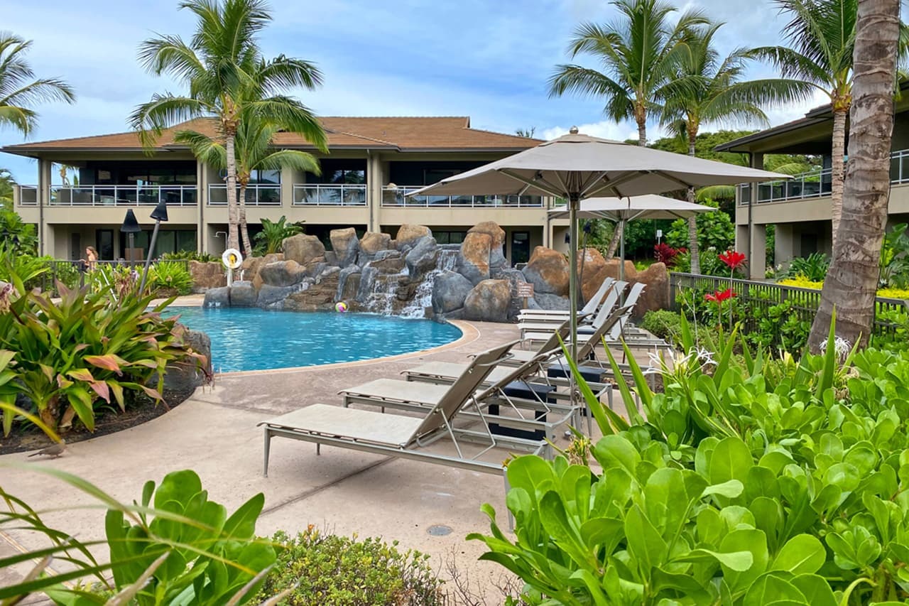 Pool area at Luana Garden Villas at Honua Kai